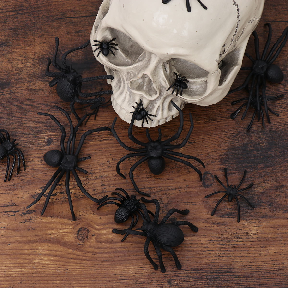 16pcs Halloween Plastic Spider Realistische Imitation Spinne Horror Tricky 