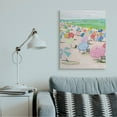 thumbnail image 2 of Stupell Industries Pastel Umbrella Filled Beach Watercolor Landscape Landscape Painting Gallery Wrapped Canvas Art Print Wall Art, 30 x 40, 2 of 6