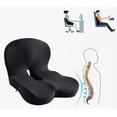 thumbnail image 2 of Juego De Almohadas De Soporte Lumbar De Cojín De Asiento Modelo Negro, 2 of 4