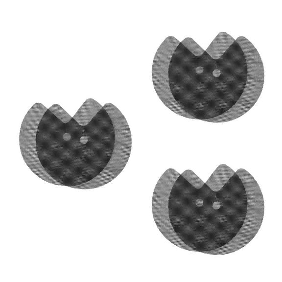 Worgeous 6 pcs  Kitchen Shelf Liner Non-Adhesive Strong Grip Shelf Cabinet Liner Circle Kitchen Liners Easy Install and Storage Drawers, Shelves Kitchenware Liners