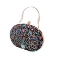 thumbnail image 4 of Bolsos de noche de bolsos de patrón de para mujeres para mujeres para participación de viajes Prom Negro, 4 of 9