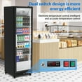 thumbnail image 4 of Adoolla 12.4 Cu.Ft. Commercial Upright Merchandiser Display Refrigerator with Adjustable Shelves & LED Lighting, 4 of 7