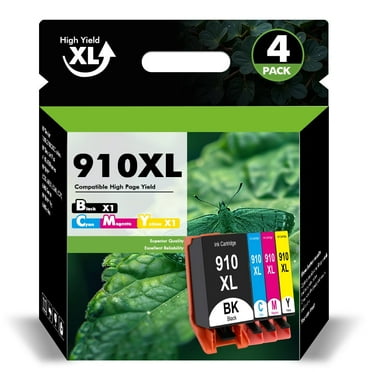 910XL Ink Cartridge Compatible for HP 910 Combo for OfficeJet Pro 8020 8024 8025 8028 8035 OfficeJet 8022 8010 8012 8014 8015 8018 Printer (Black, Cyan, Magenta, Yellow, 4-Pack)