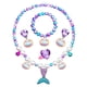 thumbnail image 1 of Conjunto de collar y pulsera de sirena. Kit de joyería de sirena incluido. Collar de conchas, 1 of 4