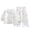Beige, variant on Bovxnpu Girls' Pajama Sets 2 Piece Lounge Sets Girls Solid Long Sleeve Turn Down Collar Pajama Top Pajama Pants 2-Piece Sets Summer Outfits