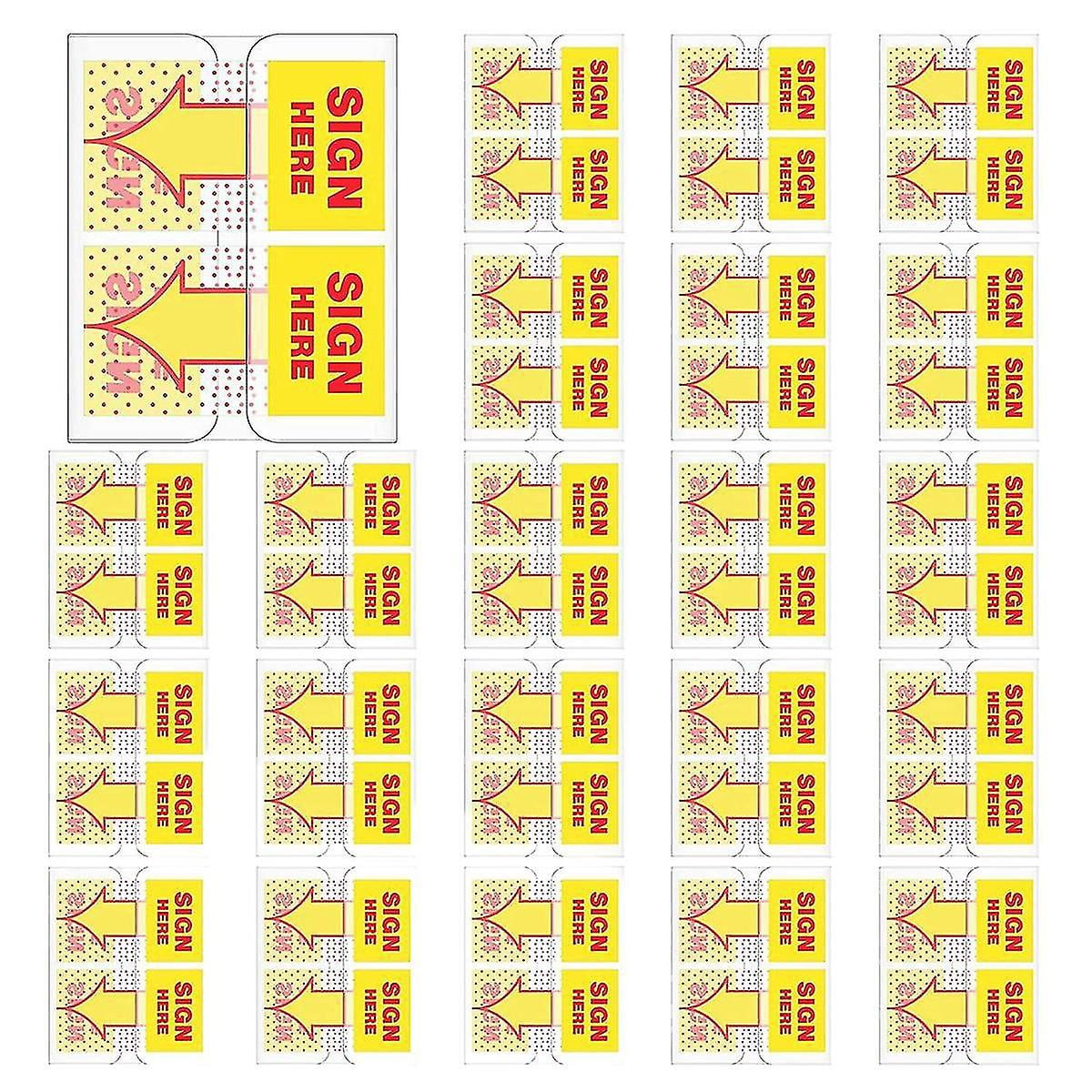 Banderitas 3m Post It Icono Signo Firme Aquí 50 Hojas