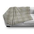 thumbnail image 3 of Baroque Soft Flannel Fleece Throw Blanket, Antique Royal Ornaments Vintage Inspired Monotone Damask, Cozy Plush for Indoor and Outdoor Use, 50" x 70", Eggshell Tan, by Ambesonne, 3 of 6