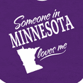 thumbnail image 4 of Inktastic Someone in Minnesota Loves Me Boys or Girls Baby Bib, 4 of 4
