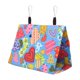 thumbnail image 1 of Colorful Canvas Triangular Hanging Tent for Parrots, Bed with Hooks for Cockatiel, Lovebird, 17 x 11 x 15 cm, 1 of 4