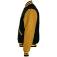thumbnail image 4 of Holloway Sportswear L Varsity Jacket Black/Light Gold/Light Gold 224183, 4 of 4