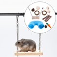 thumbnail image 1 of de juguetes para masticar hámster de animales de 11 piezas, accesorios de juguete Molar, entrenamiento para el atención Azul Yinane Juguetes para masticar hámster, 1 of 8