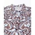 thumbnail image 6 of Moomaya Womens Printed Sleeveless Top, Mandarin Collar Shirt Top, 6 of 8