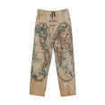 thumbnail image 4 of Kll Mens Pajama Pants For Men,Mens Lounge Pants,Funny Gifts For Men,Men'S Pajama Bottoms-The World Is Hemisphere, 4 of 9