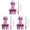 pink 3PCS, variant on 1 Set Double-Head DIY Knitting Tool Knit Spool Set Knitting Weaver