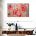thumbnail image 3 of Elephant Stock At First Blush Wall Art - Horizontal Multi Panel Canvas - Living Room Wall Decor - Abstract Multi Panel - Red And Pink Decor By Macy Cole - 38" x 24", 3 of 8