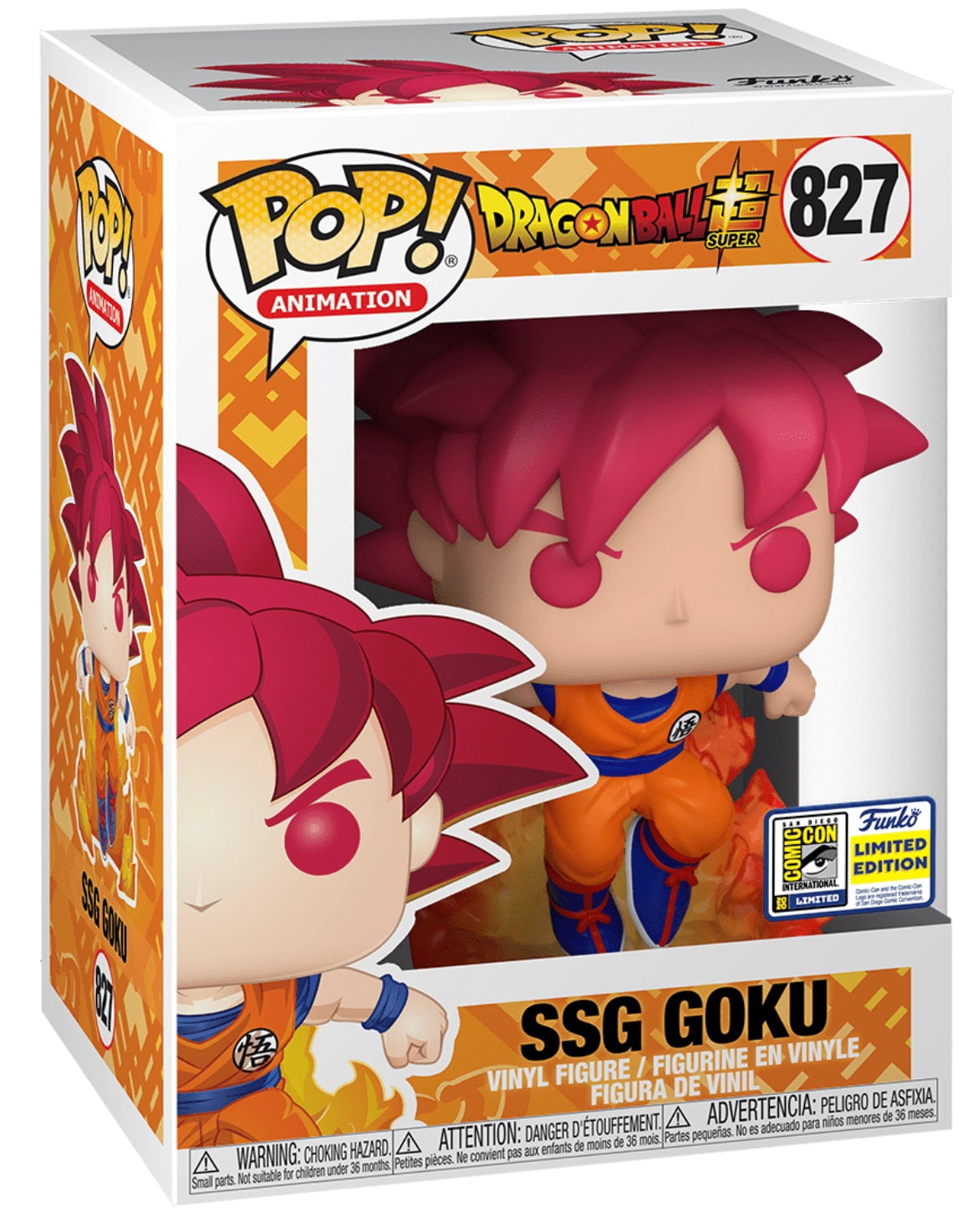 Funko Pop!ドラゴンボール スーパー SSG GOKU 827 Pop! Dragonball Super SSG Goku - Walmart.com