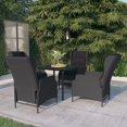 thumbnail image 1 of vidaXL 5 Piece Garden Dining Set Dark Grey, 1 of 1