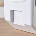 thumbnail image 5 of HANAMYA 30 LB Rice Storage Plastic Container with Measuring Cup 2 Set in White, 5 of 9