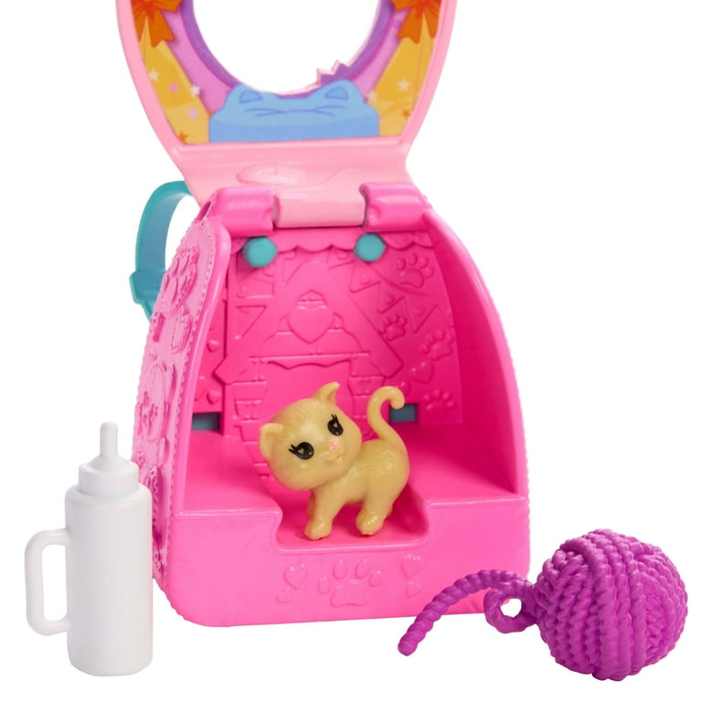 Barbie Chelsea and Kitty Backpack Playset with Transforming