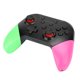 thumbnail image 4 of Gamepad inalámbrico Bluetooth con funciones completas y joystick NFC 3D para Switch Pro, verde y rosa, 4 of 5