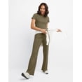 thumbnail image 4 of Hanes Originals Women's Rib Flare Pants, 28" Oregano XS, 4 of 4