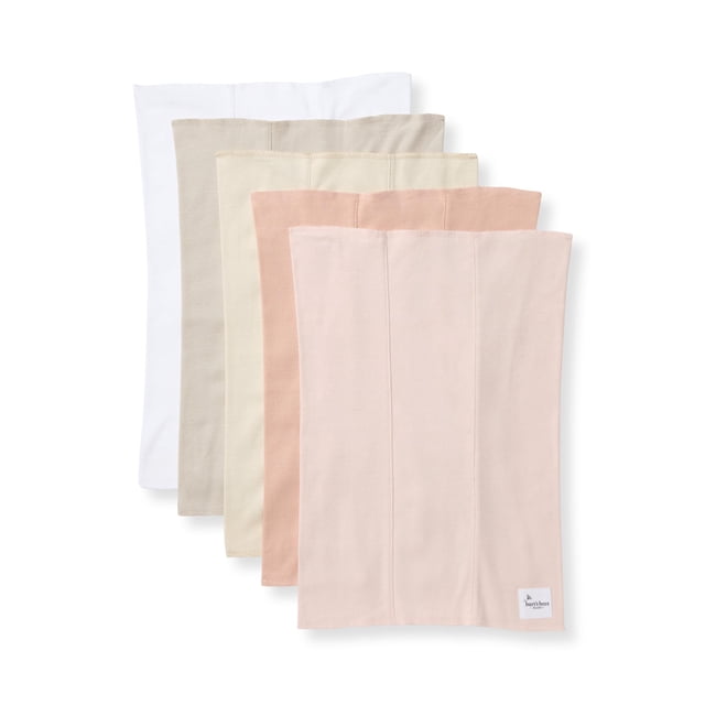 Paños para eructos Burt's Bees Baby, 100% algodón orgánico, paquete de 5