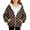 Polka Dot Print, variant on Zip Up Hoodie for Girls Polka Dot Print Long Sleeve Sweatshirt Hooded Jacket Front Pockets Trendy Fall Winter Casual Loose Fit Top
