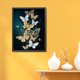 thumbnail image 4 of Cuadros Decorativos Kit de pintura de resina de diamante para decoración de habitación Likrtyny mosaico 5D de mariposa Animal diamantes de imitación bordado parte de dibujo taladro forma especial, 4 of 9