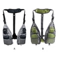 thumbnail image 1 of Polyester Fishing Vest Professional Free Size Stylish Fine Material; The Breathable Strap Adjustable Multi-pockets Fish Vests Accessories Green, 1 of 9