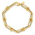 thumbnail image 6 of Diamond2Deal 14K Yellow Gold Polished Fancy Link Bracelet for Men 7.5", 6 of 8