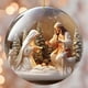 thumbnail image 1 of Cuelga un plato, decoraciones navideñas, nacimientos de Navidad, sublimación, decoración religiosa, corona, árbol de Navidad colgante, decoración colgante, decoraciones de jardín, decoraciones navideñ, 1 of 1
