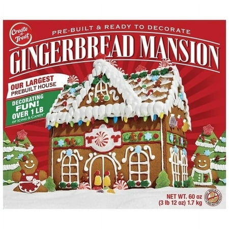 Gingerbread Ready to Decorate Mansion 60 oz