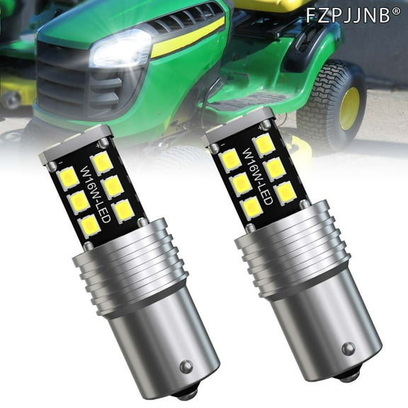 FZPJJNB For Deere Tractor Mower E120, E130, E140,E160 - 2 Super Bright LED Headlight Bulbs
