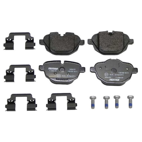 Rear Brake Pad Set - Compatible with 2011 - 2016 BMW X3 2012 2013 2014 2015