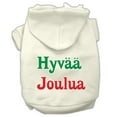 thumbnail image 4 of Pet Dog  Cat Hoodie Screen Printed, "Hyvaa Joulua", 4 of 10