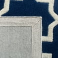 thumbnail image 6 of SAFAVIEH Chatham Giovanni Geometric Wool Area Rug, Dark Blue/Ivory, 5' x 5' Square, 6 of 10