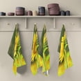 thumbnail image 5 of Dreamtimes Sunflower Oil Painting Kitchen Towels Set of 4 Dishcloths Hand Towels Tea Towels Ultra Absorbent for Cleaning Washing Drying Dishes Tableware 28'' x 18'', 5 of 7