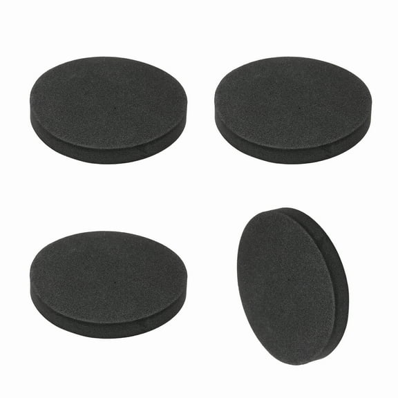 Single Sided Speaker Isolation Pads, 55mmx8mm Round Black Non Slip EVA Acoustic Foam Pads Feet Anti-Vibration Base for Decks Speaker Subwoofer HiFi Sound System, Pack of 4
