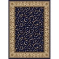 thumbnail image 1 of Radici 1599-1554-NAVY Como Rectangular Navy Blue Transitional Italy Area Rug- 2 ft. 2 in. W x 7 ft. 7 in. H, 1 of 2