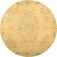 thumbnail image 1 of Ahgly Company Indoor Round Abstract Brown Contemporary Area Rugs, 6' Round, 1 of 4