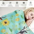 thumbnail image 3 of JEUXUS Cow Blanket, Cow Print Blanket, Cow Decor Throw Blanket, Cow Gifts for Woman Man Kids, Funny Farmhouse Animal Sunflower Cow Room Decor, Thanksgiving Christmas Valentine's Birthday Gifts, 3 of 6