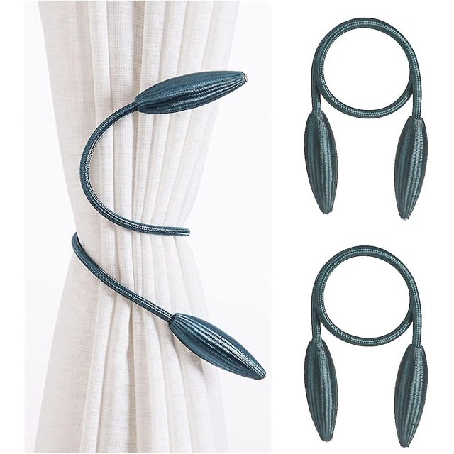 Conjunto de 2 corbatas de cortina trenzadas, lazo de cortina trenzado, corbata de cortina europea, hogar, oficina