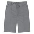 thumbnail image 7 of Women Drawstring Bermuda Shorts Dressy Casual High Waist Pleated Loose Comfortable Summer Daily Work Short Pants Gray XL, 7 of 7