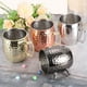 thumbnail image 4 of Tazas de cobre Uxcell 530ml/19 OZ, tazas de cóctel martilladas, vaso de chupito de acero inoxidable chapado en cobre, oro rosa, 4 of 6