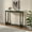 Caviar, variant on Kings Brand Furniture Olive Console Table – Wood Rectangular Entryway Table with Sculptural Open-Loop Legs, Modern Accent Table for Living Room or Hallway (Red)