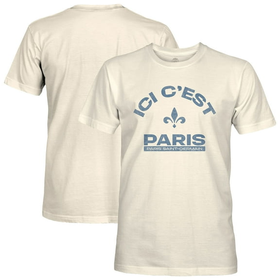 Men's 1863FC Tan Paris Saint-Germain Team Arch T-Shirt