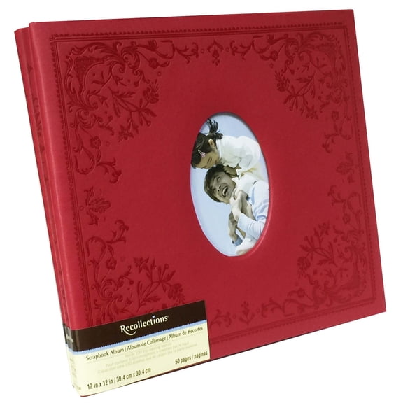 6 Pack: Red Faux Leather Mega Scrapbook by Recollections