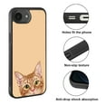 thumbnail image 2 of WIRESTER Shockproof Soft Rubber Cover Case for Apple iPhone 16e 6.1" 2025, Animal Orange Tabby Kitten Cat On Sunset Background, 2 of 5