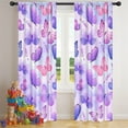 thumbnail image 5 of Blackout Kids Curtains,Purple Butterfly Lavender Pattern Childrens Insulated Curtains Set Of 2,Bedroom Essentials,Toddler Room Decor 42"x84", 5 of 5