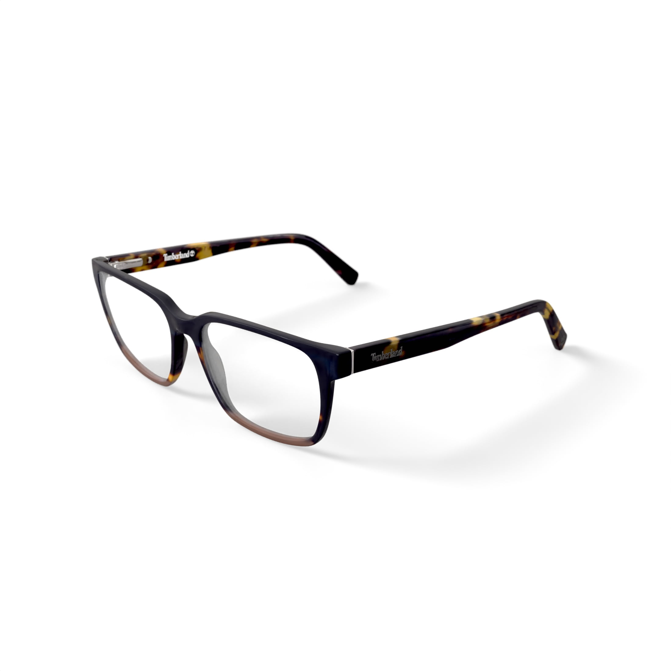 Timberland Men's TB1788 Square Prescription Eyeglasses with Case, Blue/Brown